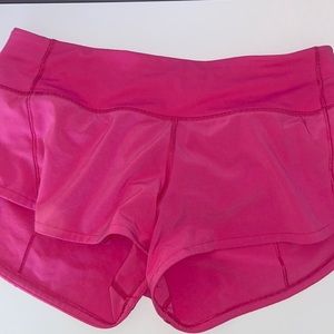 Sonic Pink Lululemon Speed Up Low-Rise Lined Short 2.5"